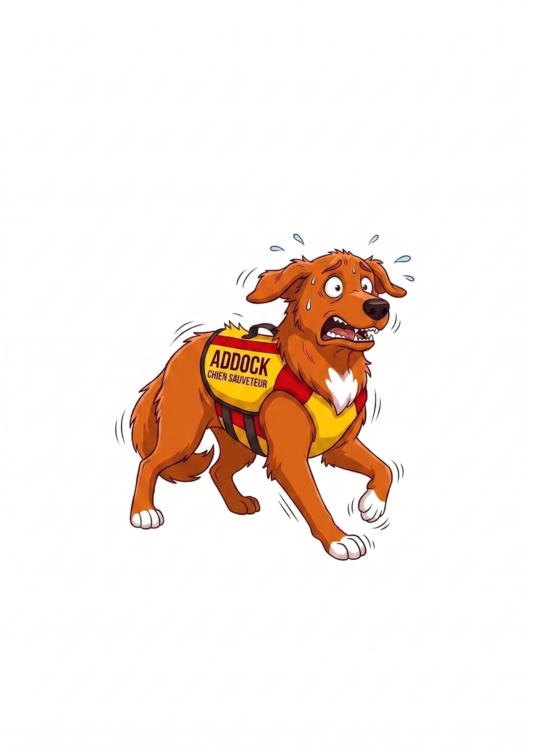 Addock, golden retriever fauve de sauvetage